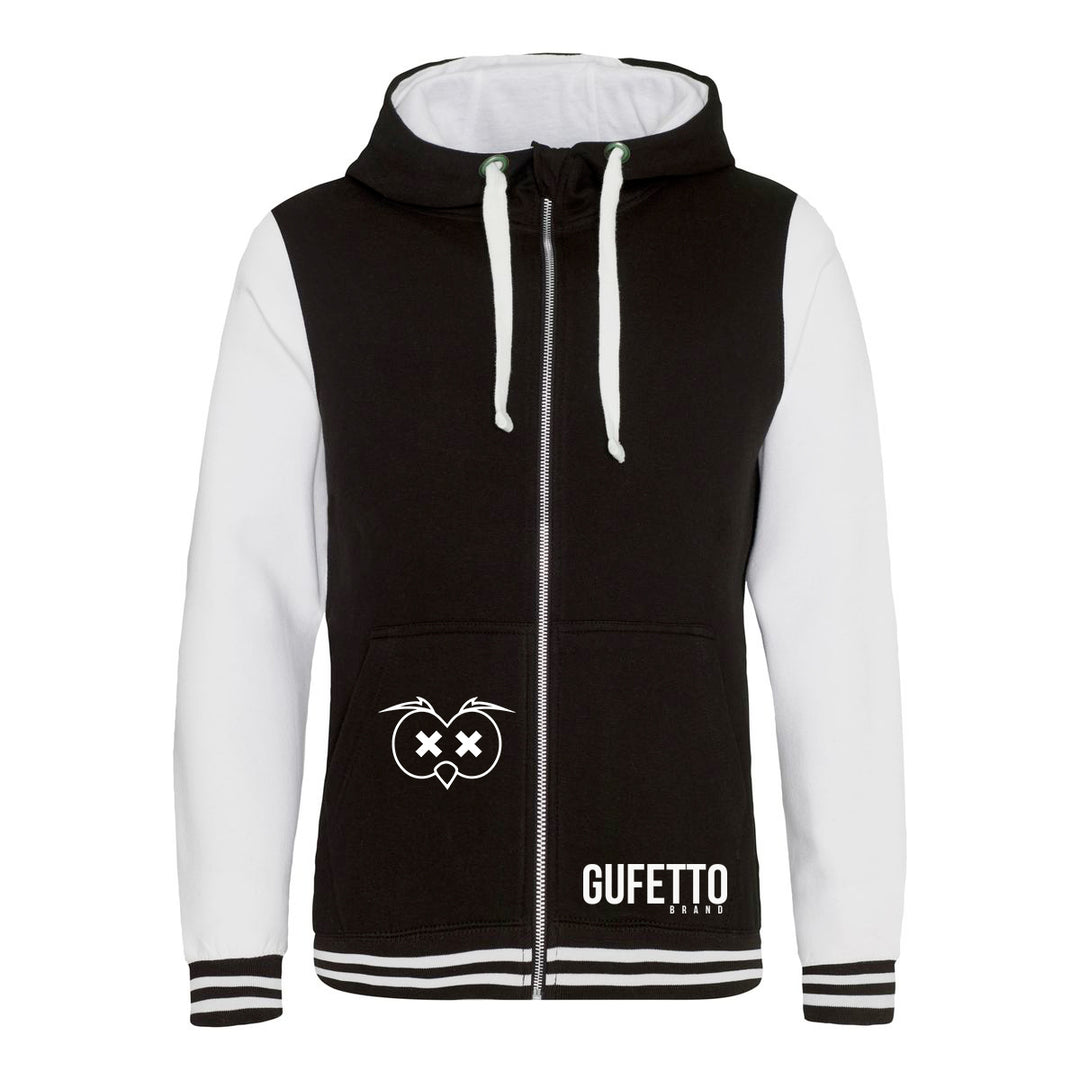 Felpa Urban Donna/Uomo Nera bianca - Gufetto Brand 