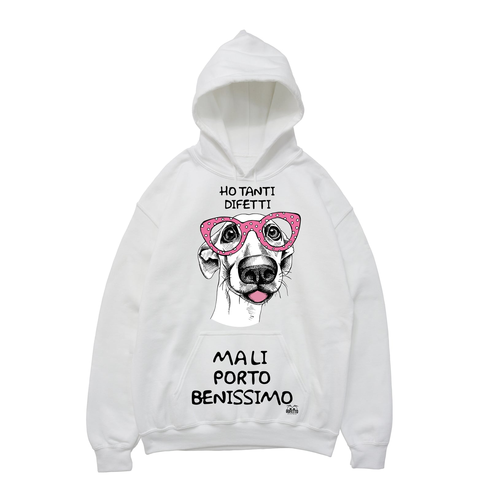 Felpa uomo Ho tanti difetti ( E9418 ) - Gufetto Brand 