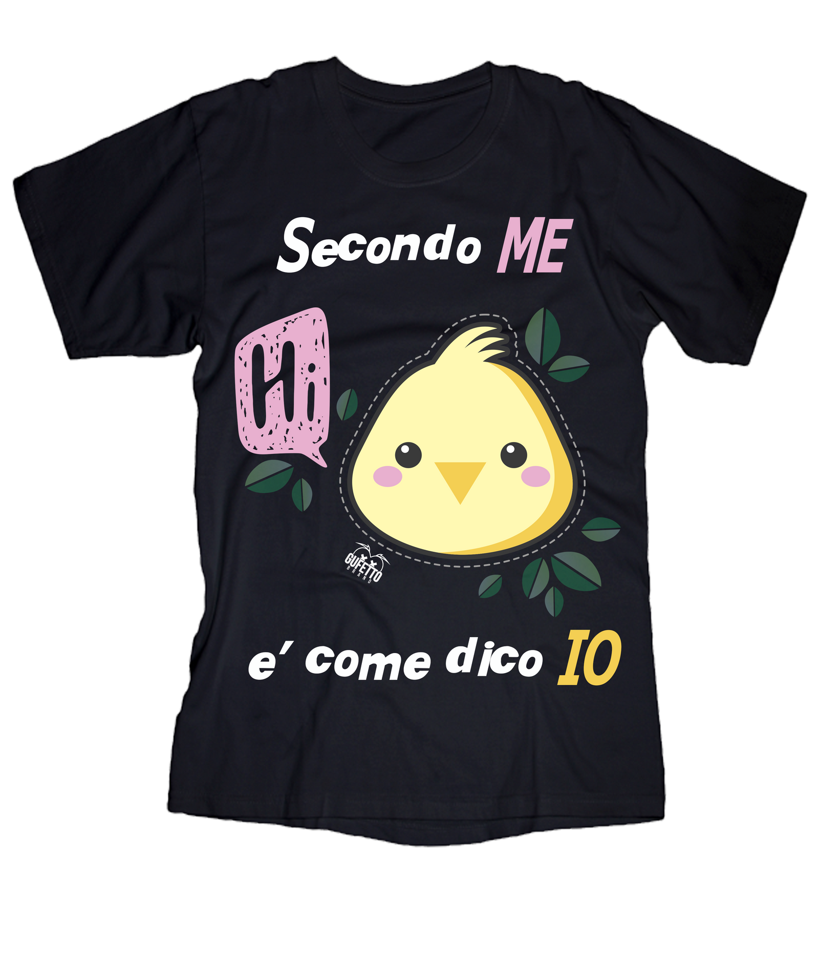 T-shirt Uomo Secondo me - Gufetto Brand 