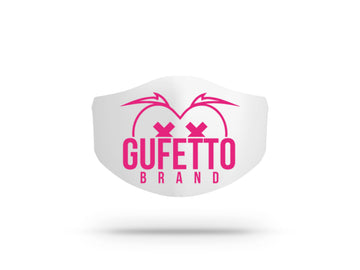 Mascherina in cotone Uomo Donna Logo Gufetto Brand Fucsia ( H4902 )