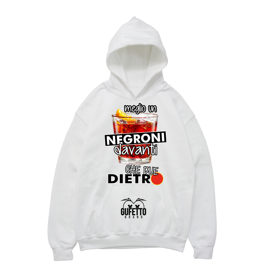 Felpa uomo Meglio un Negroni - Gufetto Brand 