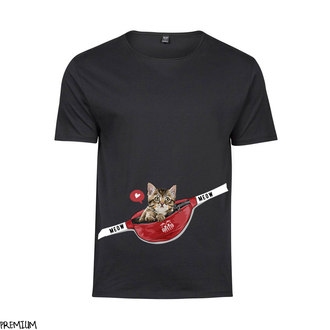 T-shirt Donna  Cat Meow ( L741 ) - Gufetto Brand 