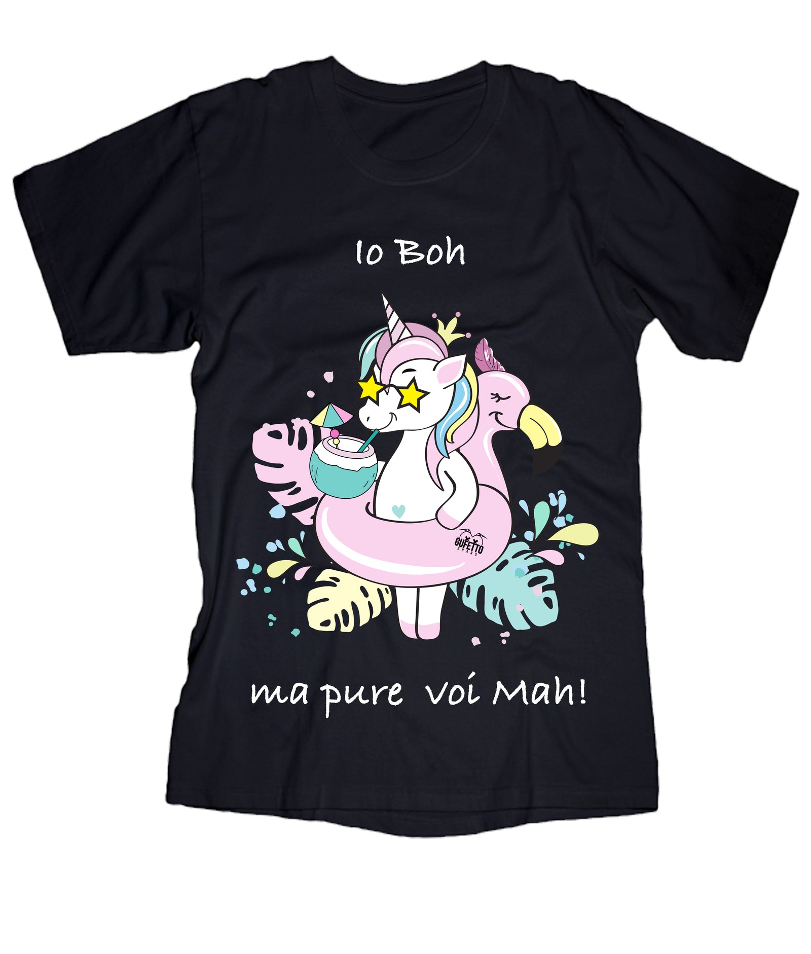 T-shirt Donna Io Boh ( A296 ) - Gufetto Brand 