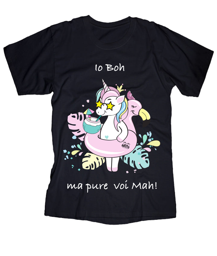 T-shirt Donna Io Boh ( A296 ) - Gufetto Brand 