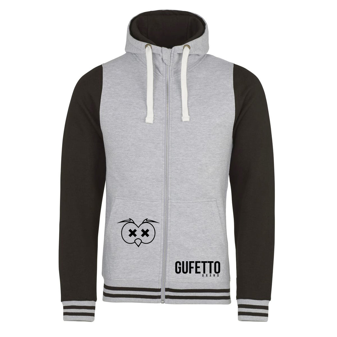 Felpa Urban Donna/Uomo Grigia nera - Gufetto Brand 