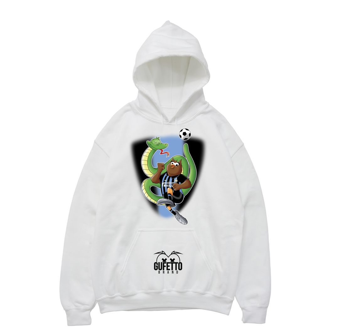 Felpa donna Soccer Gufetto NeroBlu - Gufetto Brand 