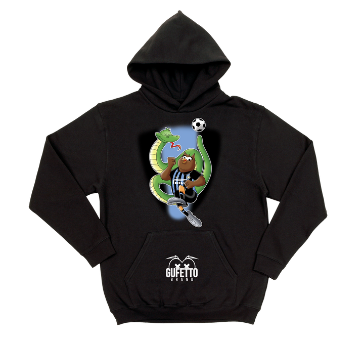 Felpa uomo Soccer Gufetto NeroBlu - Gufetto Brand 