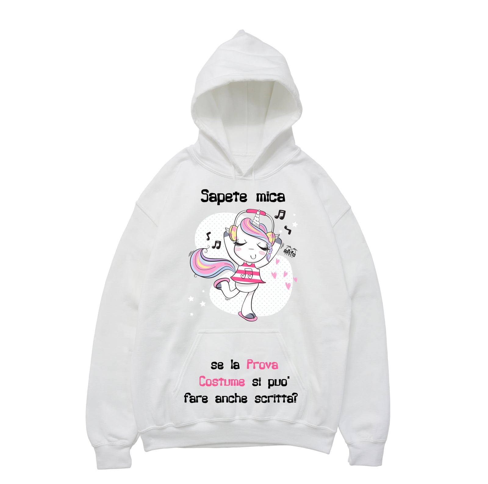 Felpa donna Prova Costume Unicorn - Gufetto Brand 