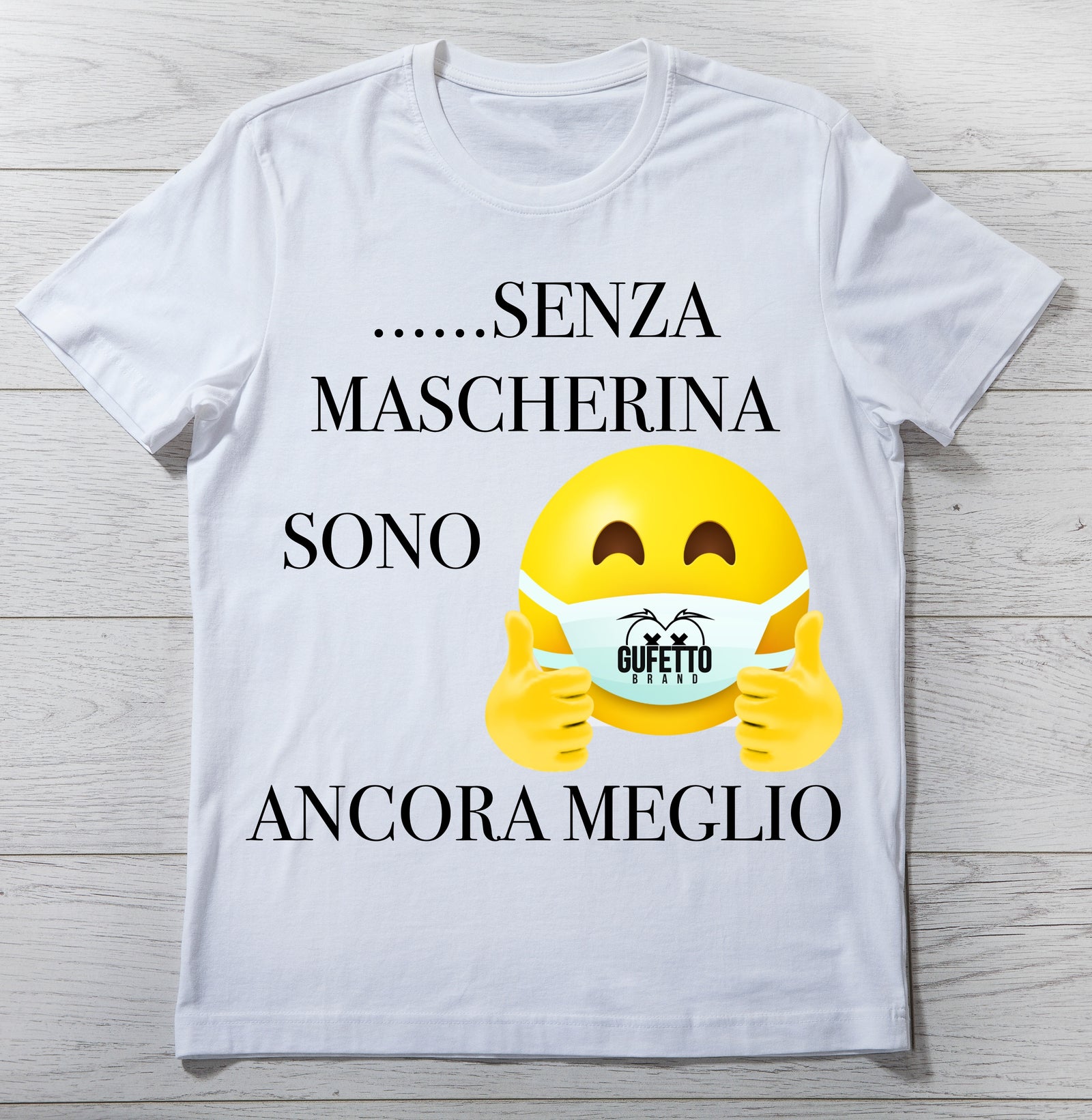 T-shirt Uomo MASCHERINA ( M8740 ) - Gufetto Brand 