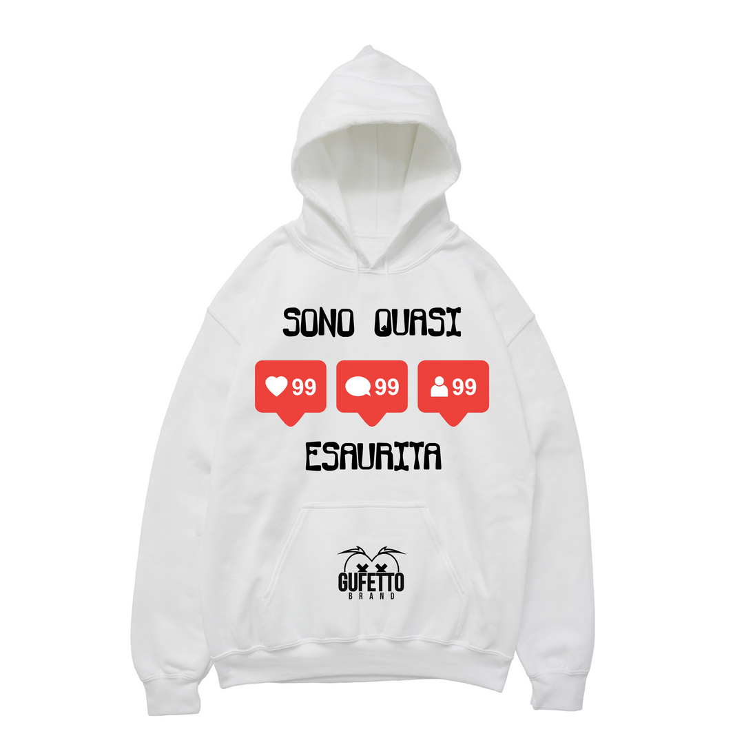 Felpa donna Esaurita - Gufetto Brand 