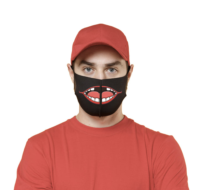 Mascherina in cotone Uomo Donna Animal 4 ( R7854 ) - Gufetto Brand 