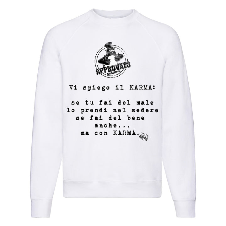Felpa Classic  Uomo Donna KARMA ( I490 ) - Gufetto Brand 