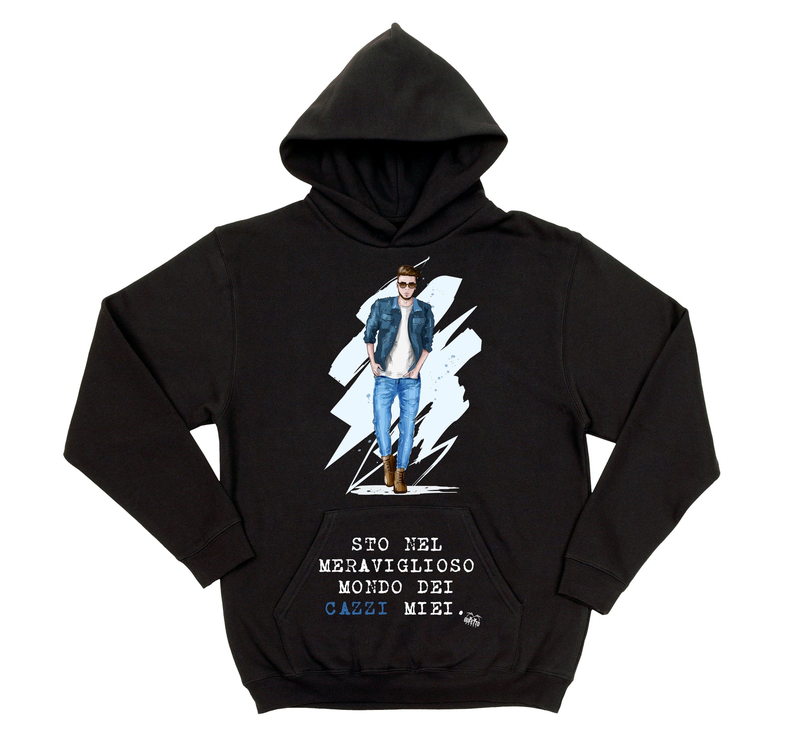 Felpa uomo Cazzi Miei ( P012 ) - Gufetto Brand 