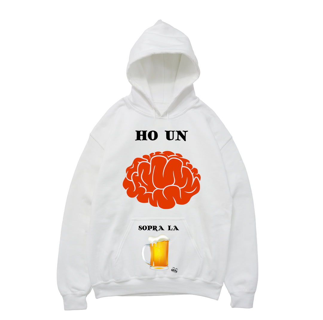 Felpa uomo  Cervello ( B203 ) - Gufetto Brand 