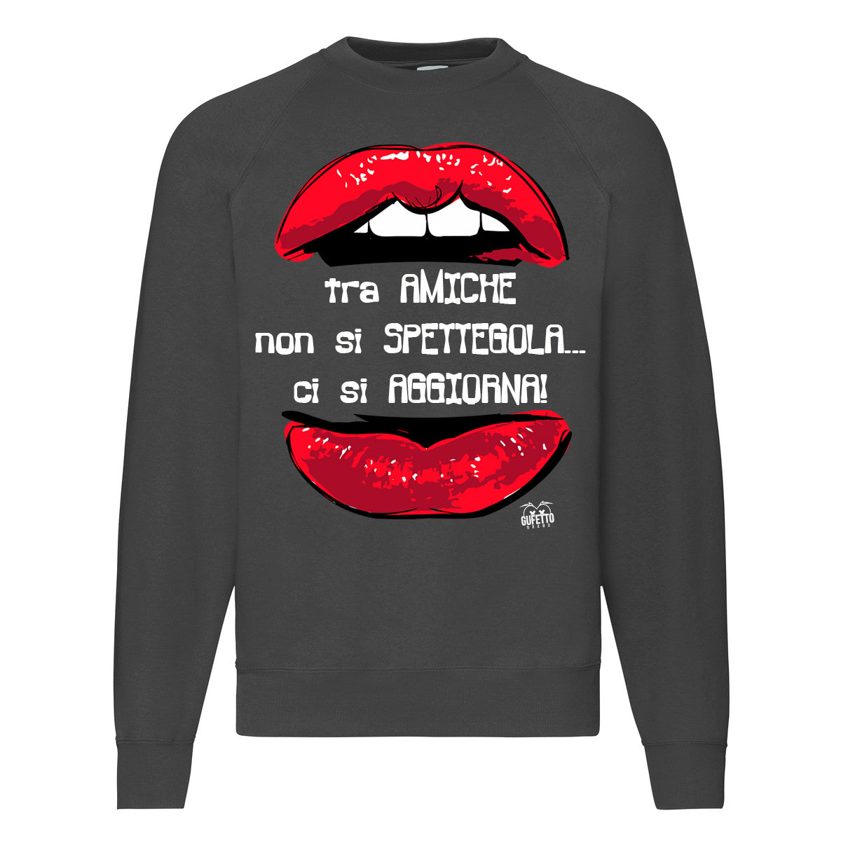 Felpa Classic   Donna Tra Amiche ( Y378 ) - Gufetto Brand 