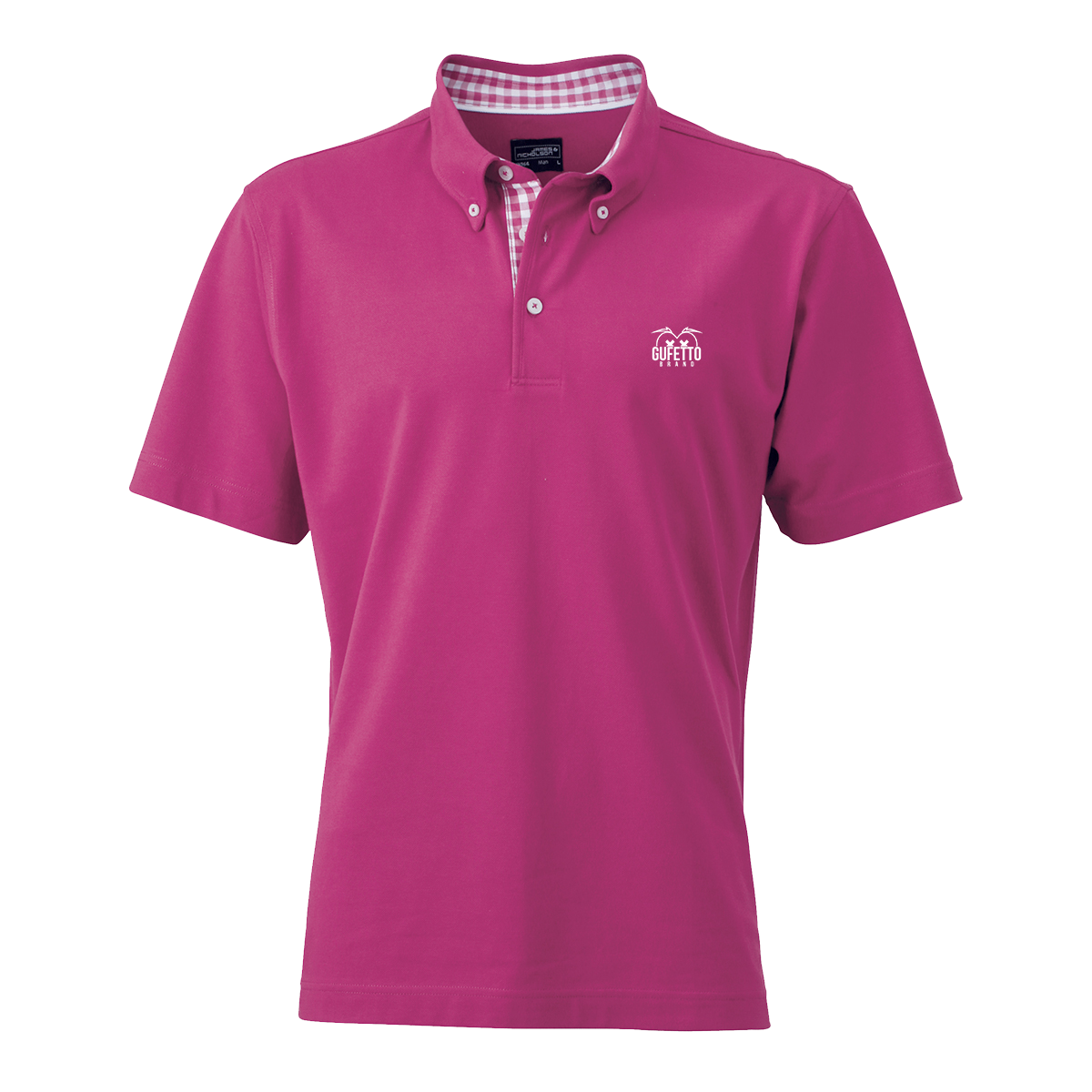 Polo Uomo  Fucsia Gufetto Brand Quadretti - Gufetto Brand 