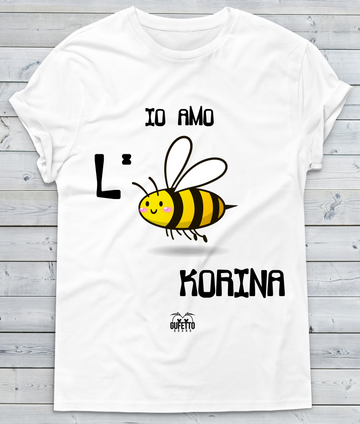 T-shirt Donna Io amo L'ape