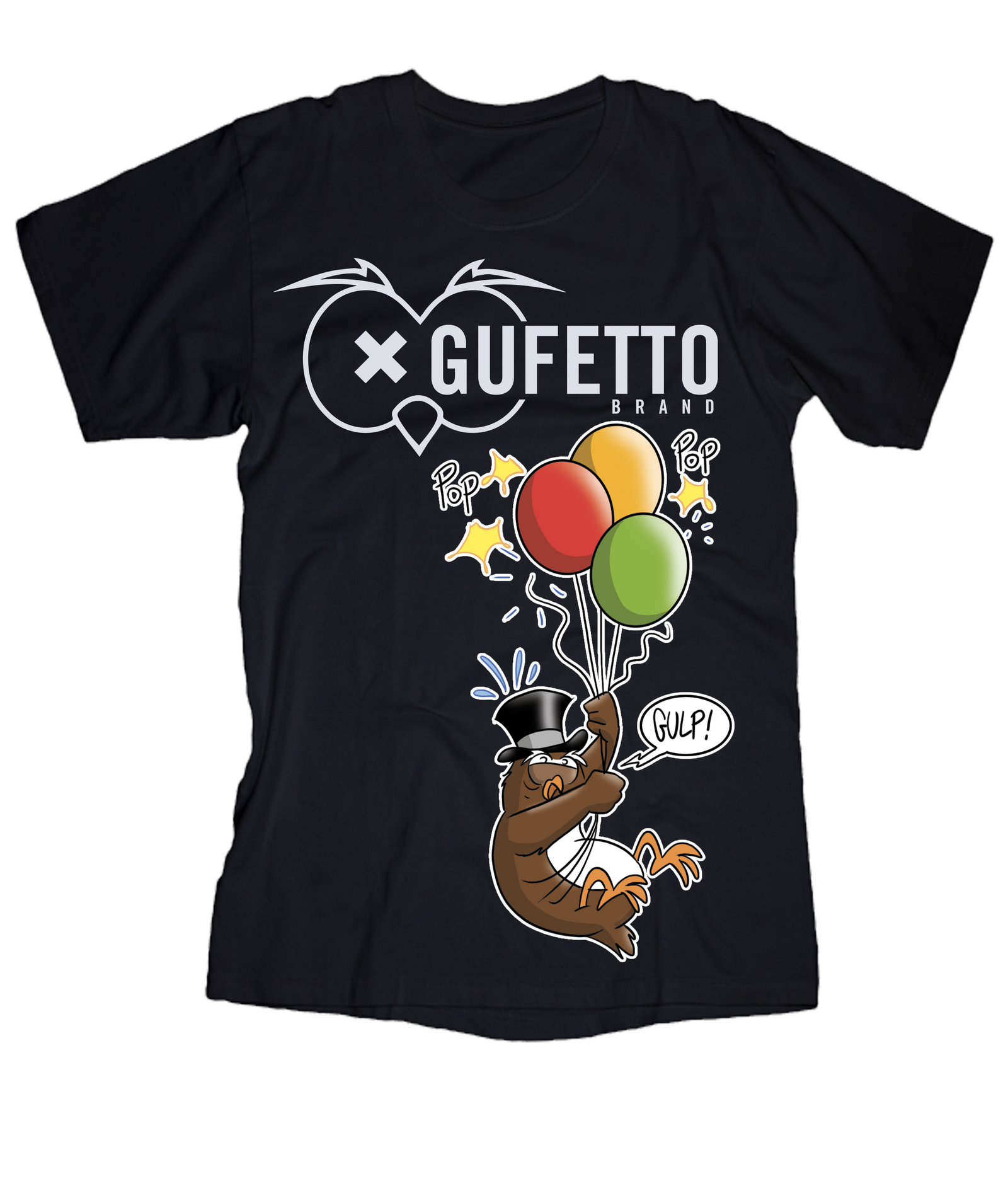 T-shirt Uomo Gufetto Brand Palloncini - Gufetto Brand 