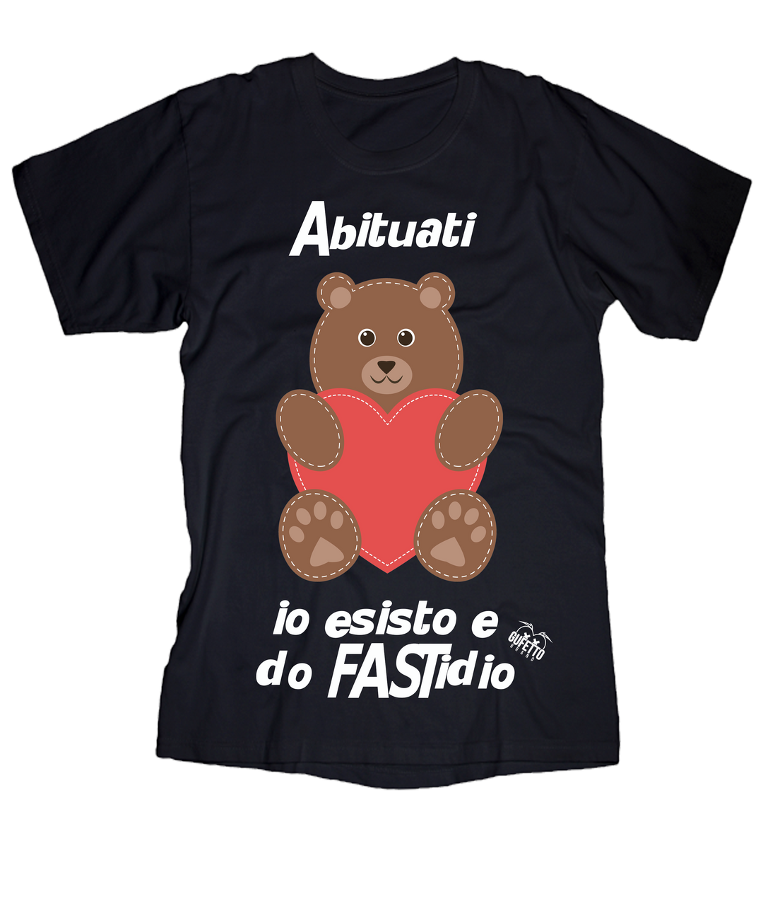 T-shirt Uomo Abituati Baby Bear - Gufetto Brand 