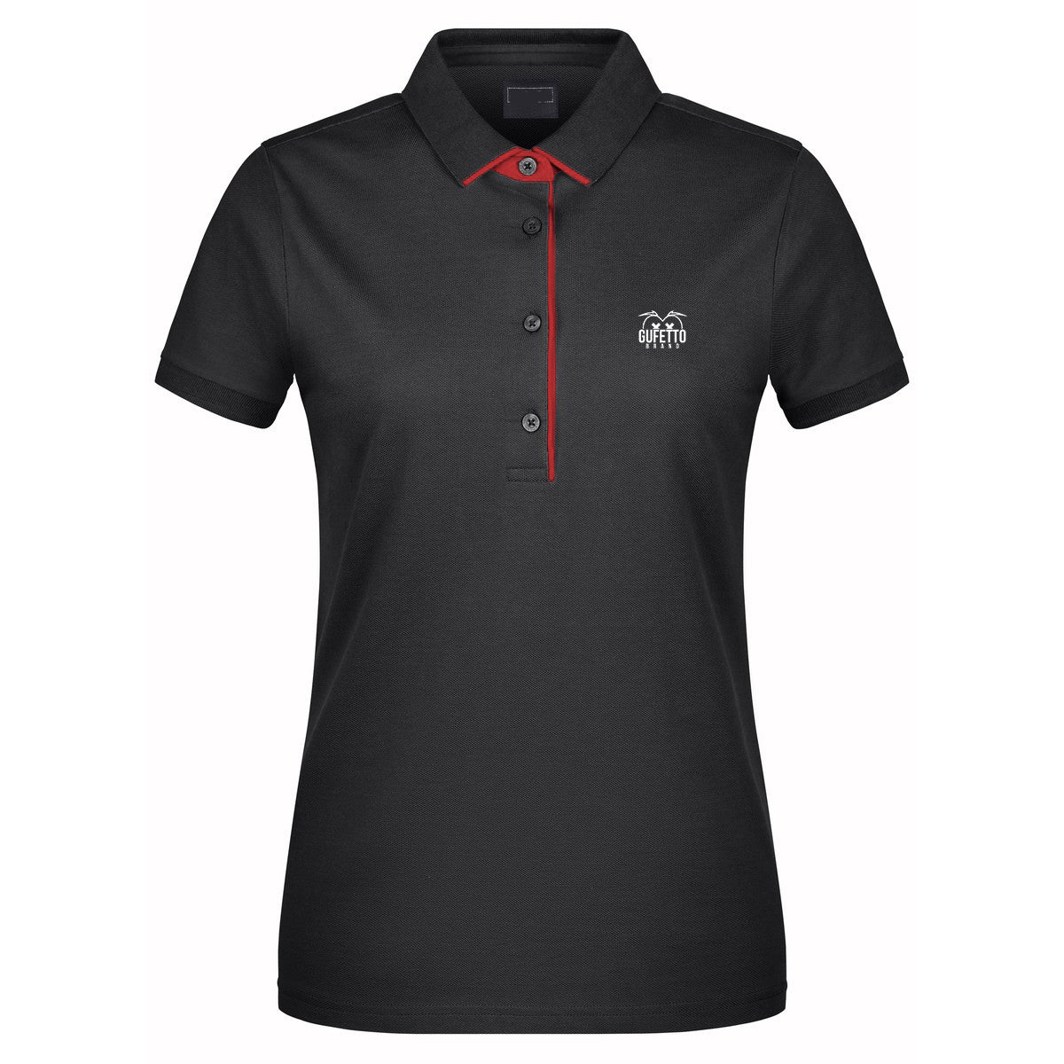 Polo Donna Black Gufetto Brand ( logo ricamato ) - Gufetto Brand 