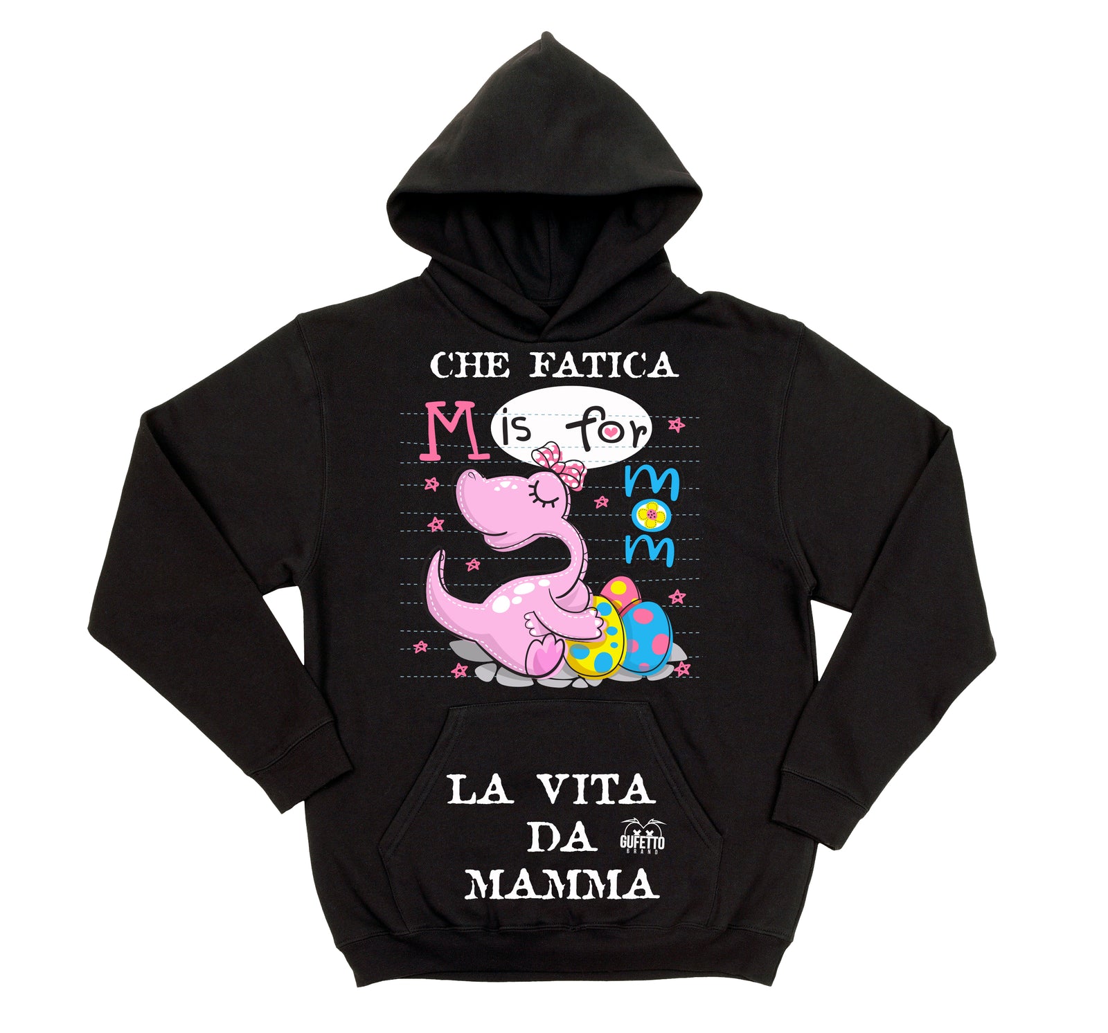 Felpa donna MAMMA ( L830 ) - Gufetto Brand 