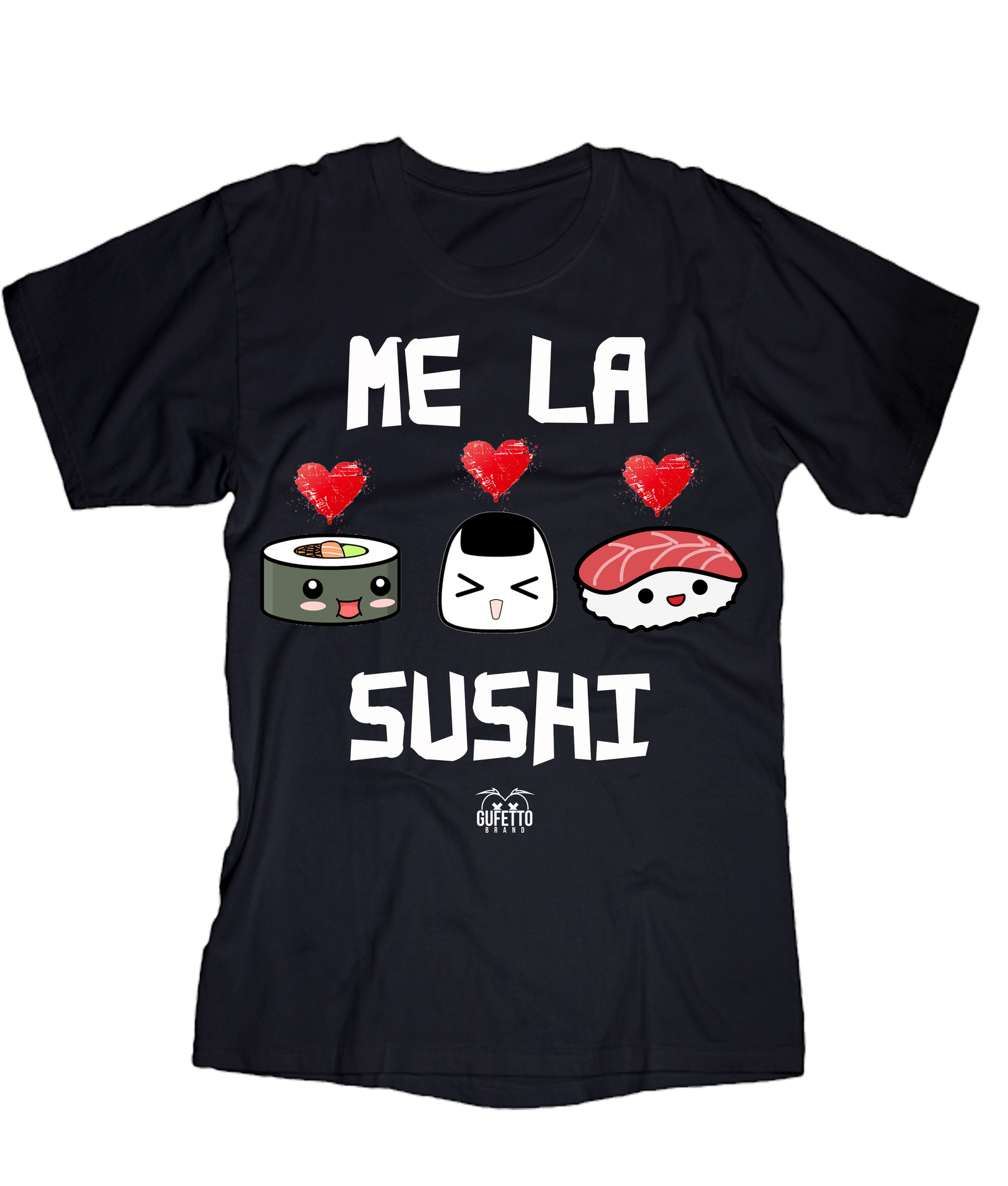 T-shirt Donna Me la SUSHI - Gufetto Brand 