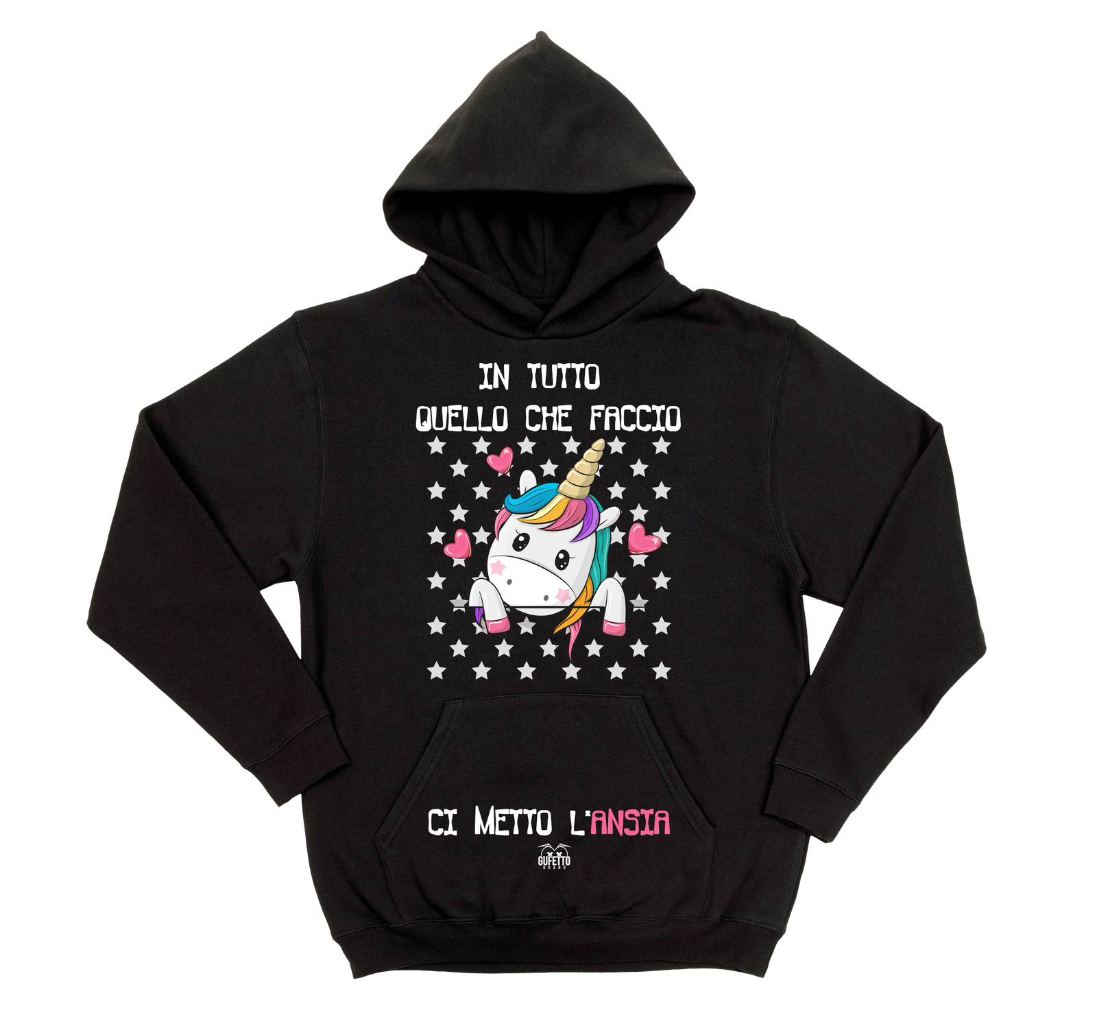 Felpa donna Ansia Unicorn - Gufetto Brand 