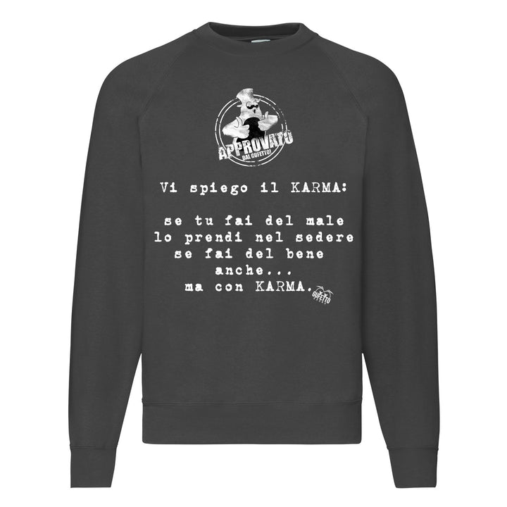 Felpa Classic  Uomo Donna KARMA ( I490 ) - Gufetto Brand 