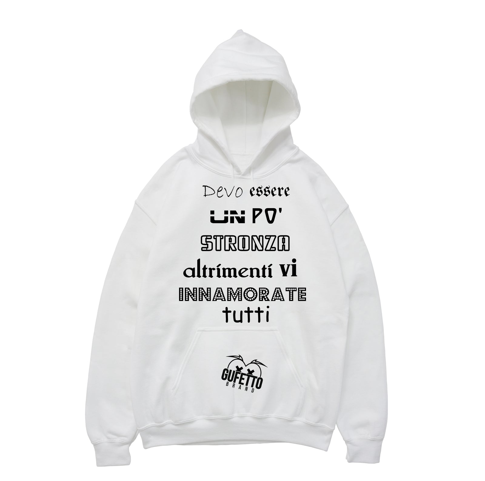 Felpa donna Devo Essere ( A378 ) - Gufetto Brand 