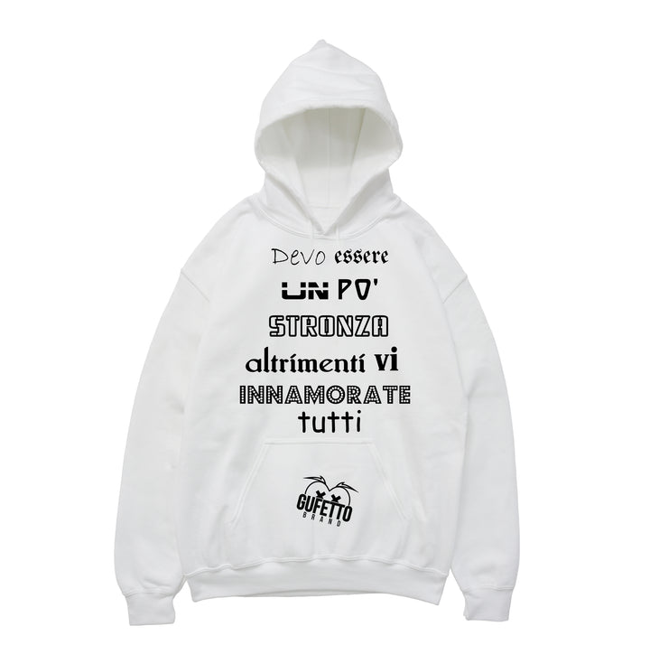 Felpa donna Devo Essere ( A378 ) - Gufetto Brand 