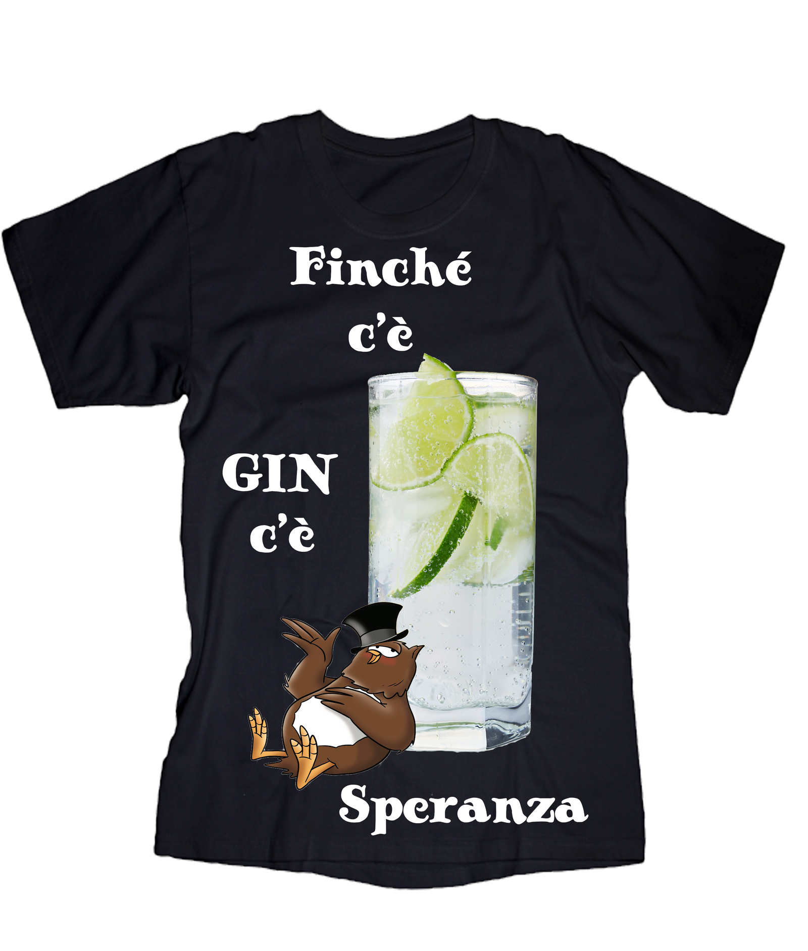 T-shirt Uomo GIN - Gufetto Brand 