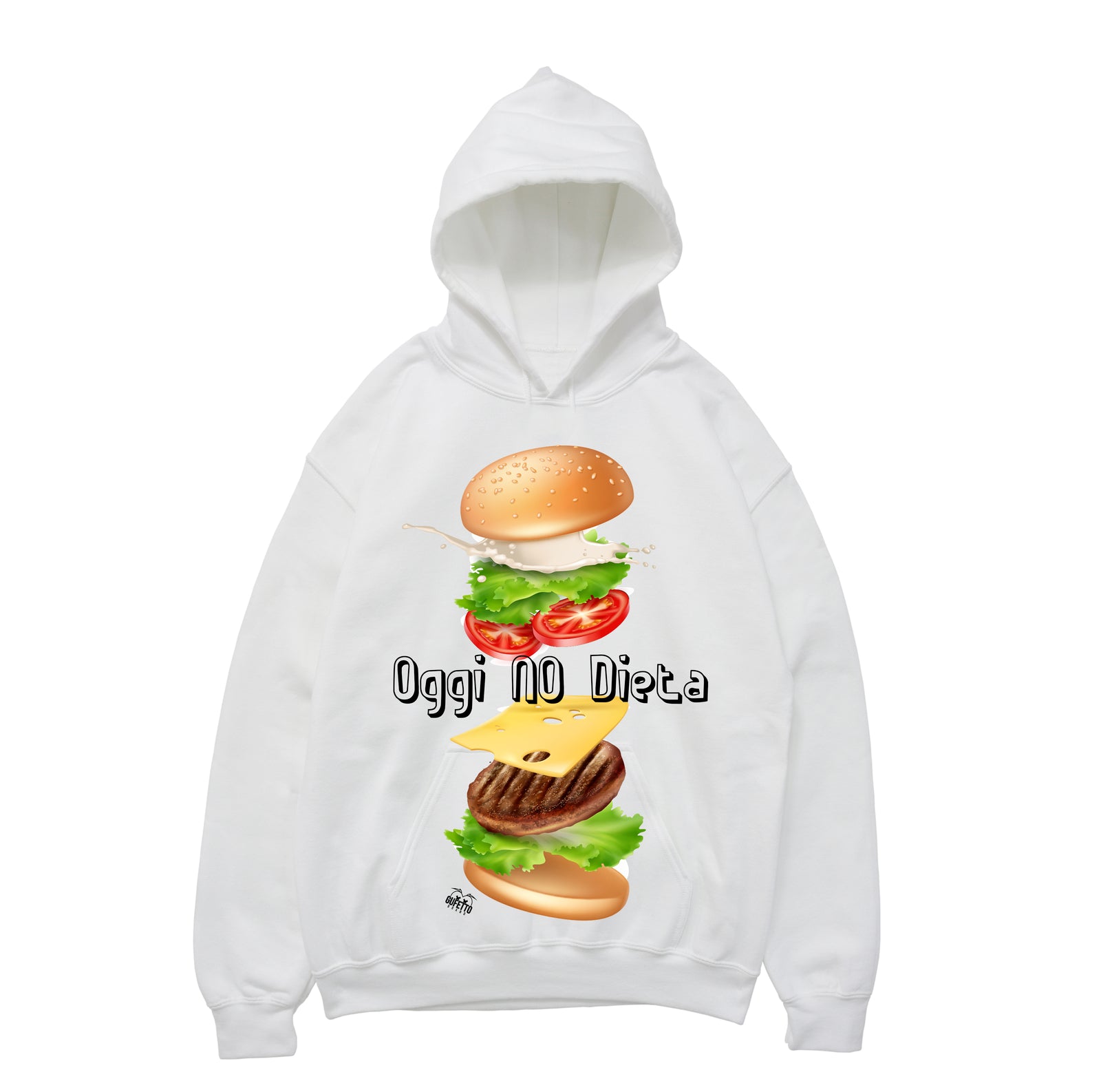 Felpa donna Oggi no Dieta - Gufetto Brand 