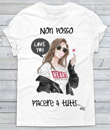 T-shirt Donna  Non posso piacere ( X294 )
