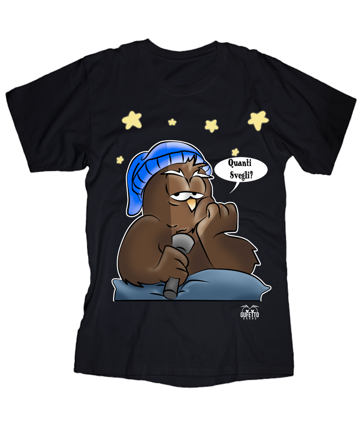 T-shirt Uomo Quanti Svegli??? - Gufetto Brand 