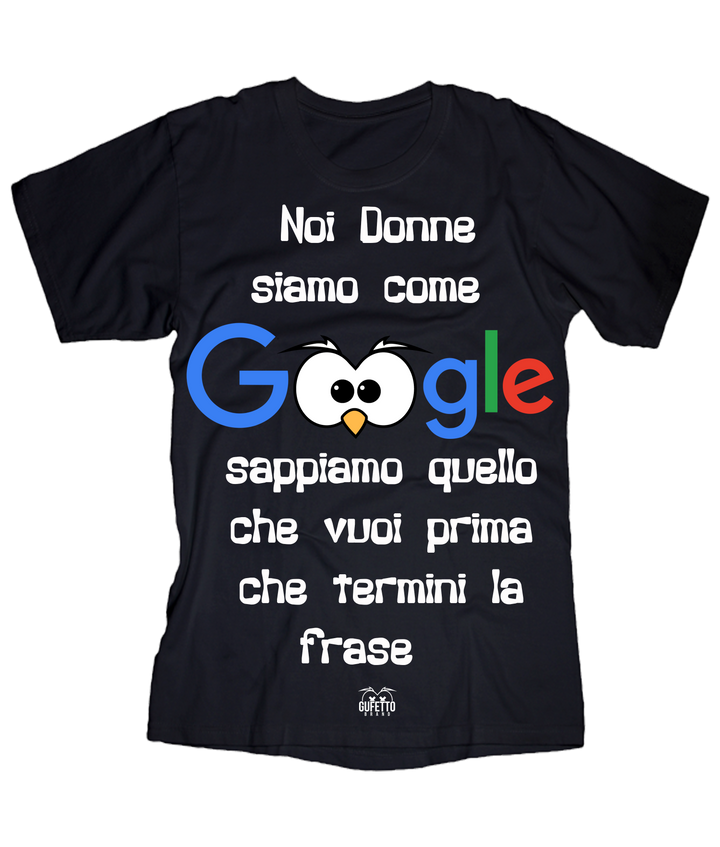 T-shirt Donna Google - Gufetto Brand 