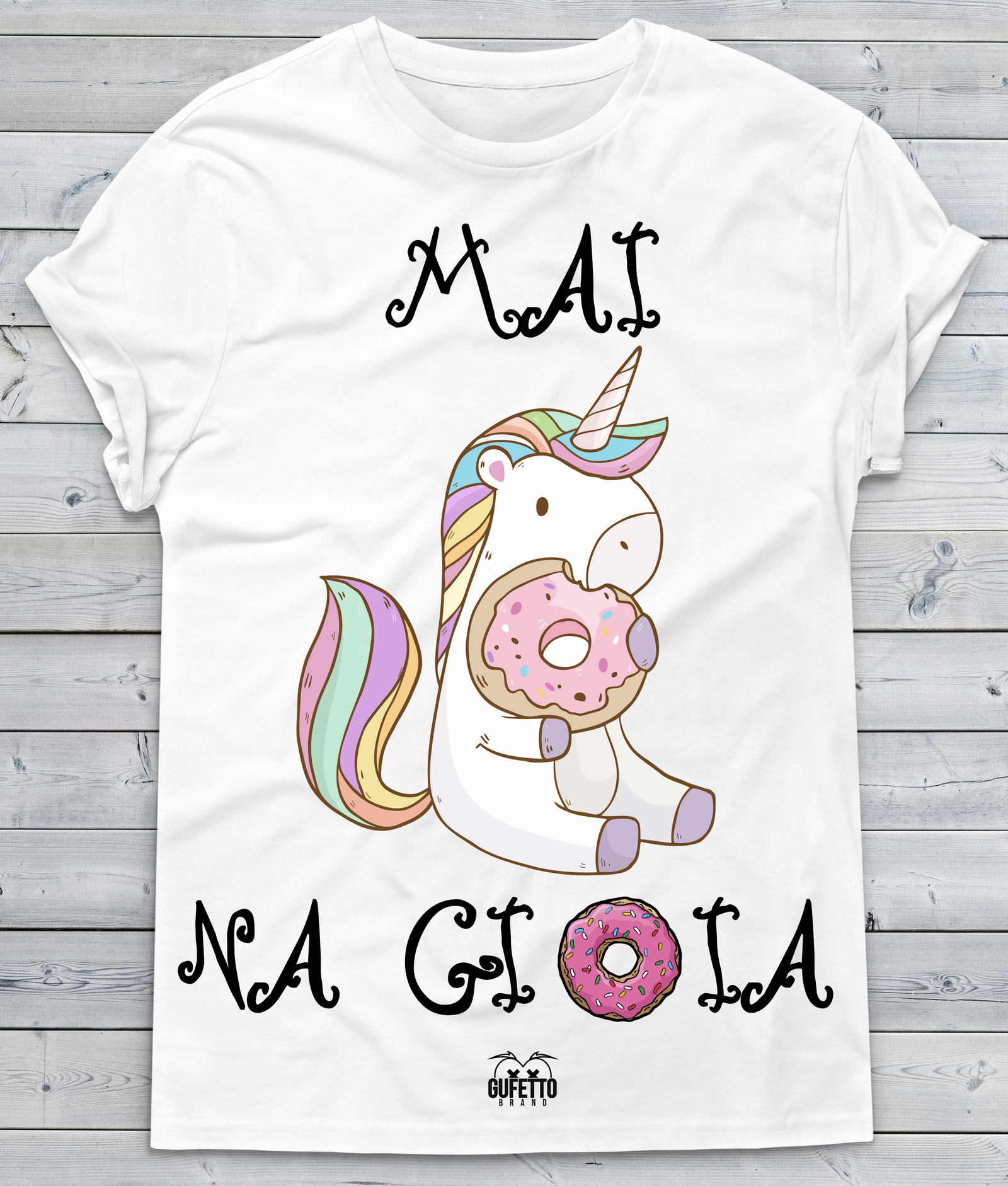 T-shirt Donna Mai na Gioia Unicorn - Gufetto Brand 