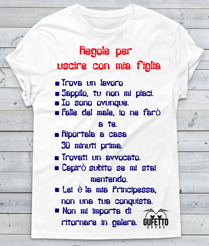 T-shirt Donna Regole - Gufetto Brand 