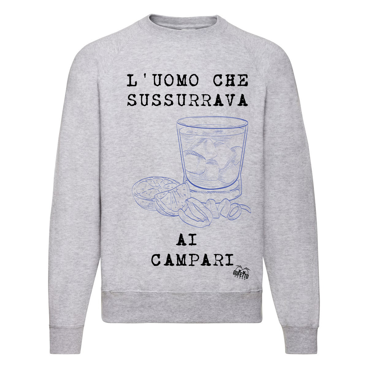 Felpa Classic Uomo Campari  ( S967 ) - Gufetto Brand 