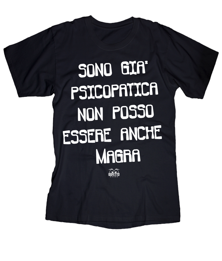T-shirt Donna Psicopatica - Gufetto Brand 