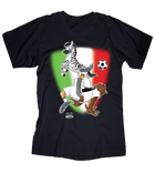 T-shirt Uomo Soccer Gufetto BiancoNero - Gufetto Brand 