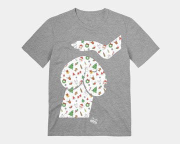 T-shirt Uomo Grigia IL MIO CAXXO DI NATALE ( R80314 )