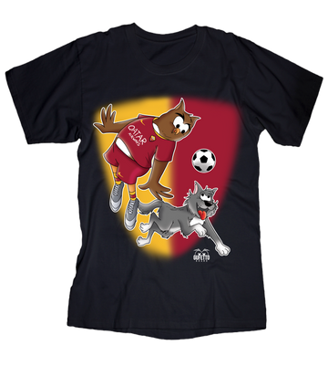 T-shirt Uomo Soccer Gufetto GialloRosso