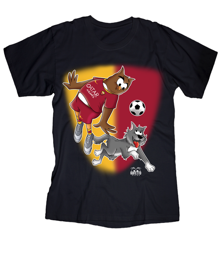 T-shirt Uomo Soccer Gufetto GialloRosso - Gufetto Brand 