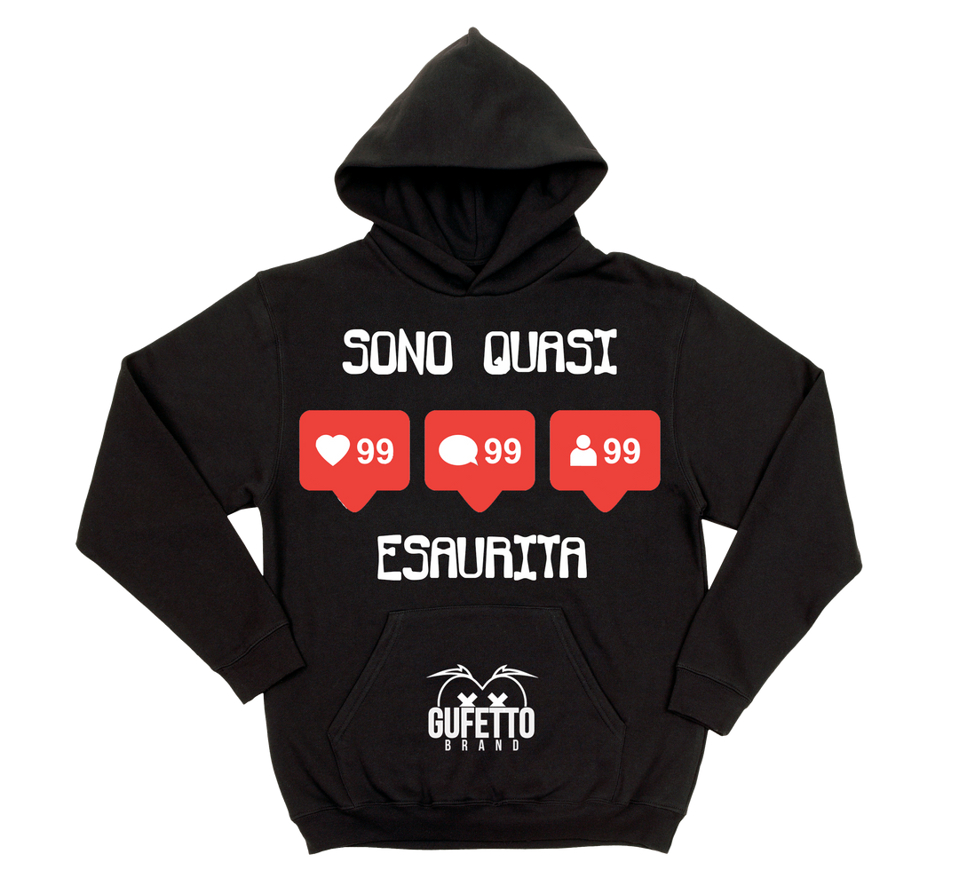 Felpa donna Esaurita - Gufetto Brand 