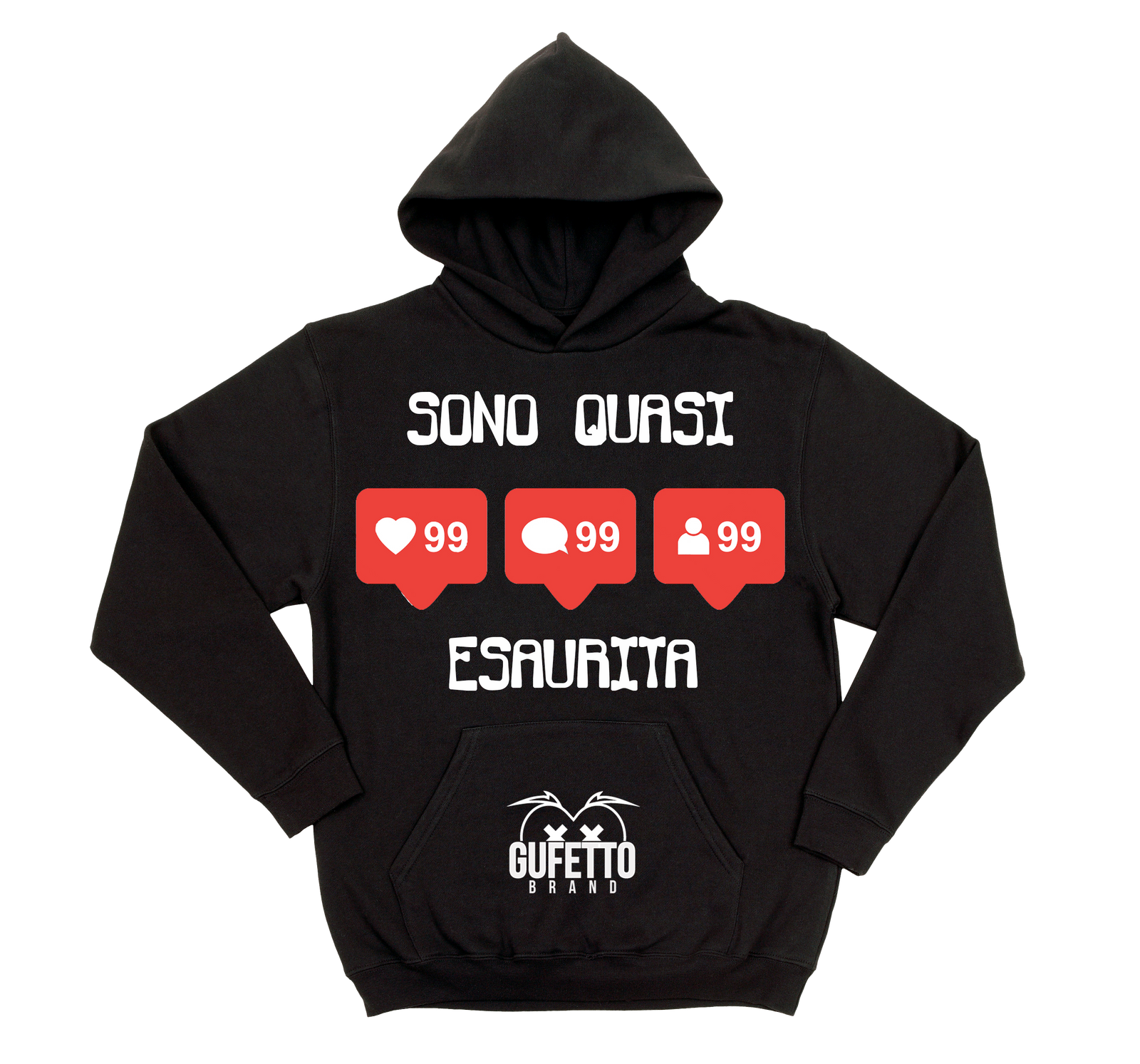 Felpa donna Esaurita - Gufetto Brand 