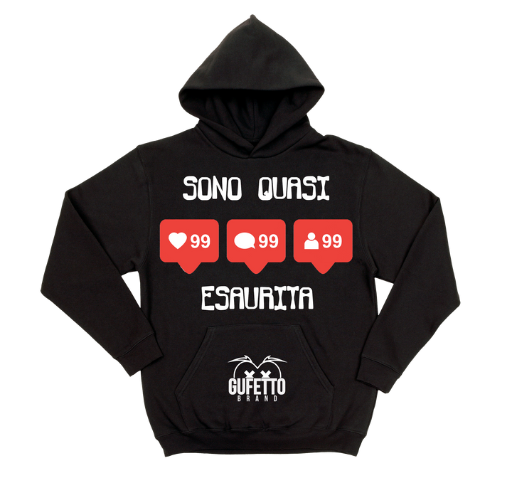 Felpa donna Esaurita - Gufetto Brand 