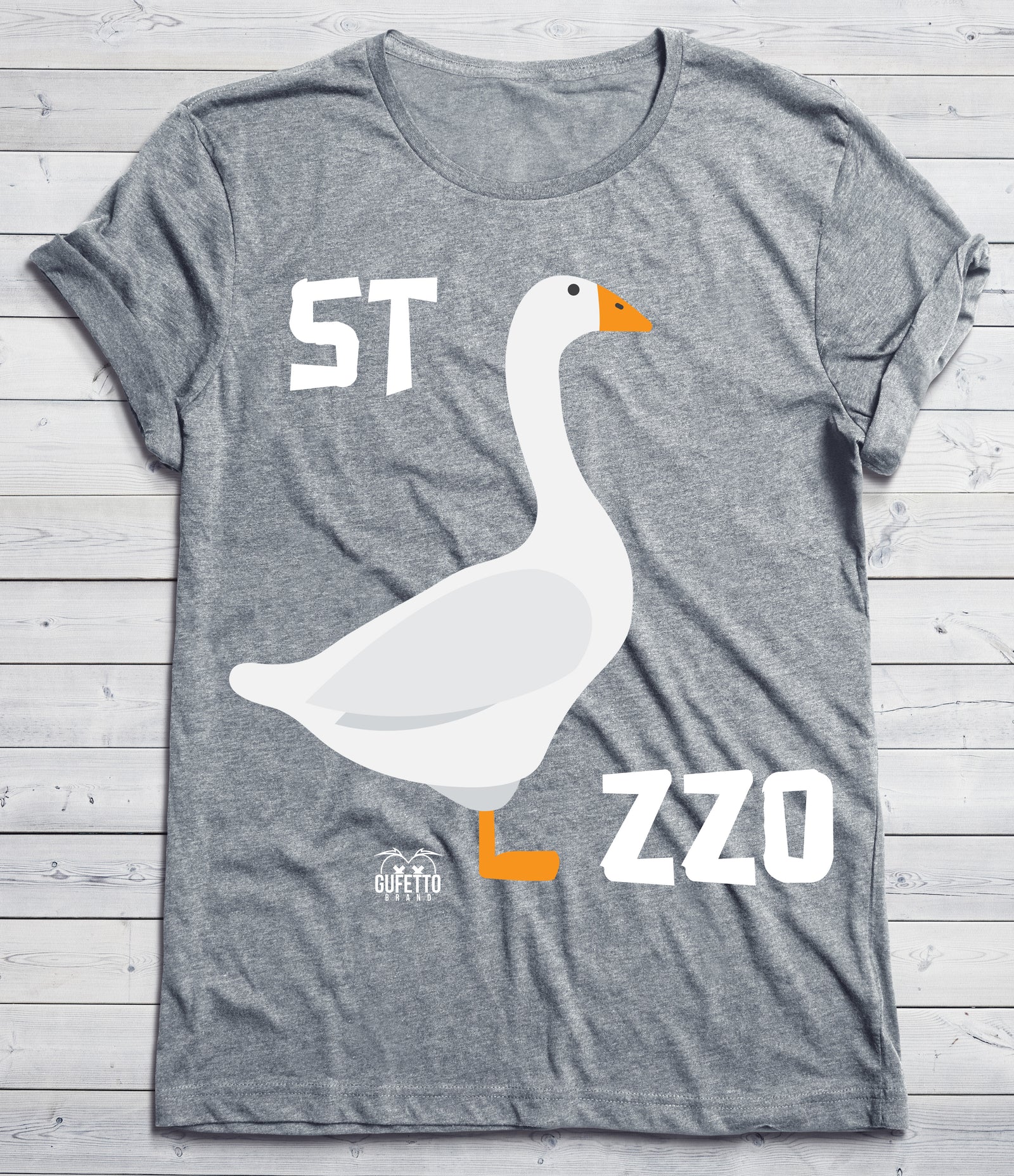 T-shirt Uomo Oca Grigia - Gufetto Brand 