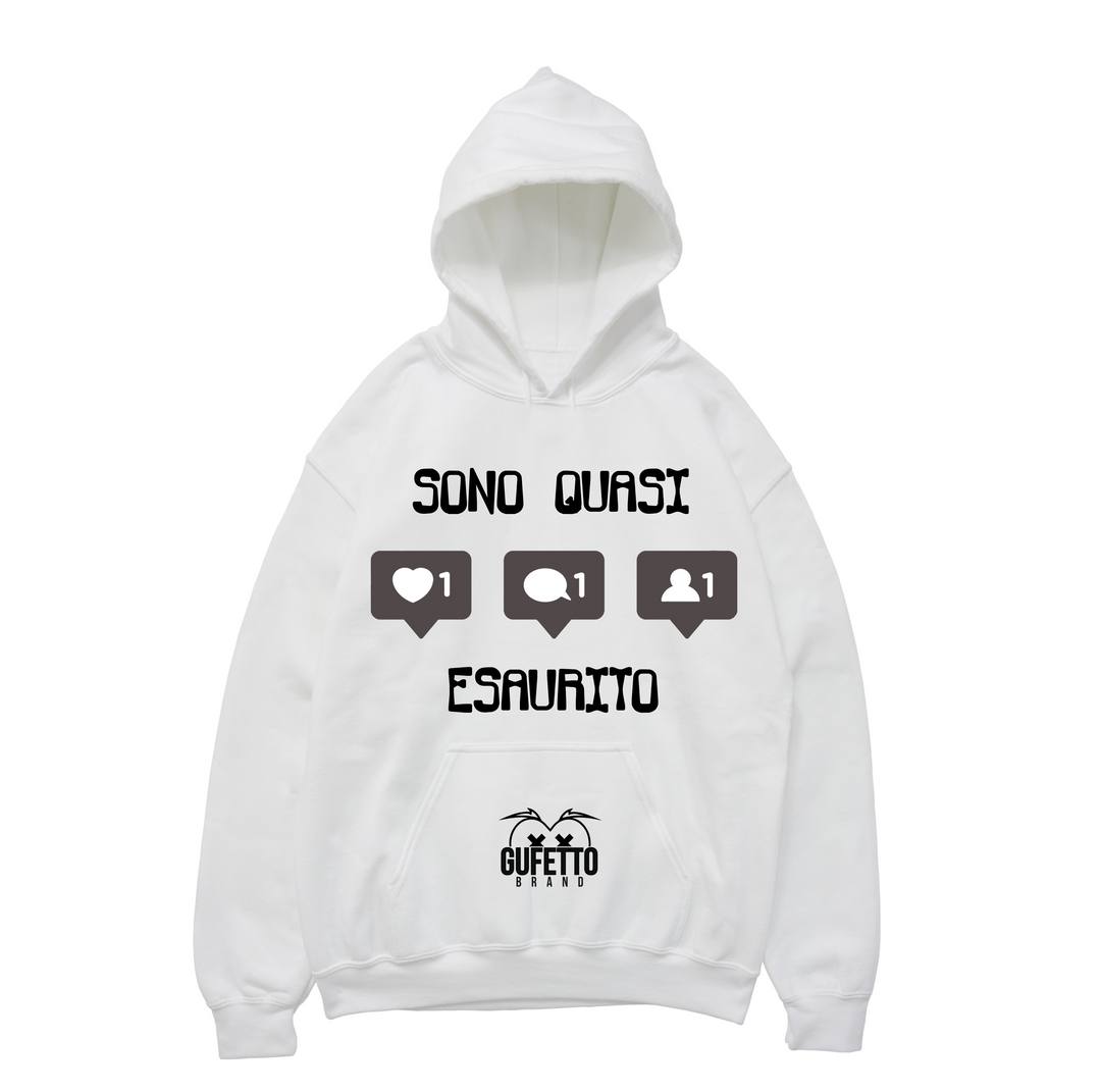 Felpa uomo Esaurito - Gufetto Brand 