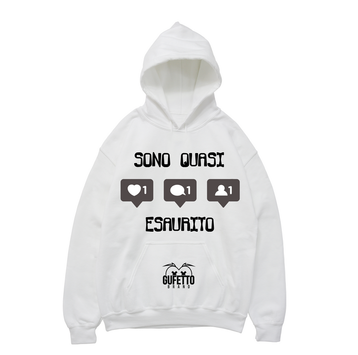 Felpa uomo Esaurito - Gufetto Brand 