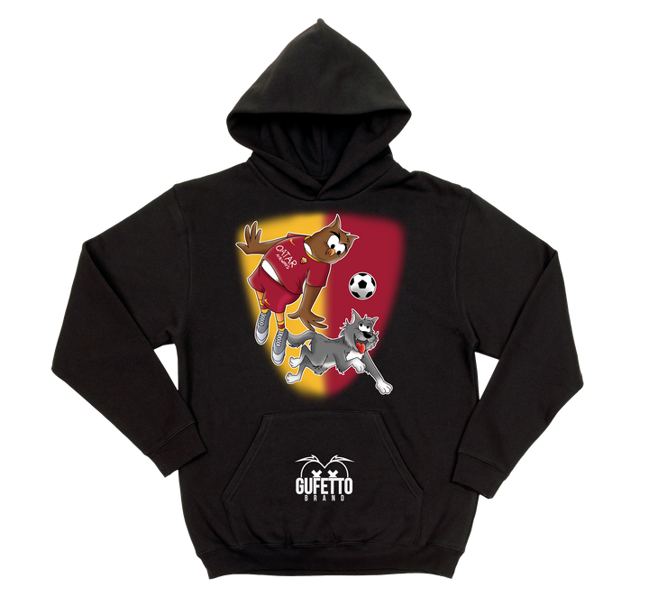 Felpa donna Soccer Gufetto GialloRosso - Gufetto Brand 